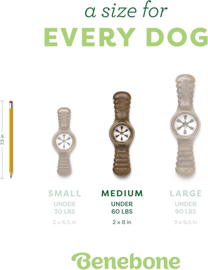 Pawplexer Interactive Treat Dispensing Tough Dog Puzzle Chew Toy, Made in USA, Medium, Real Bacon Flavor