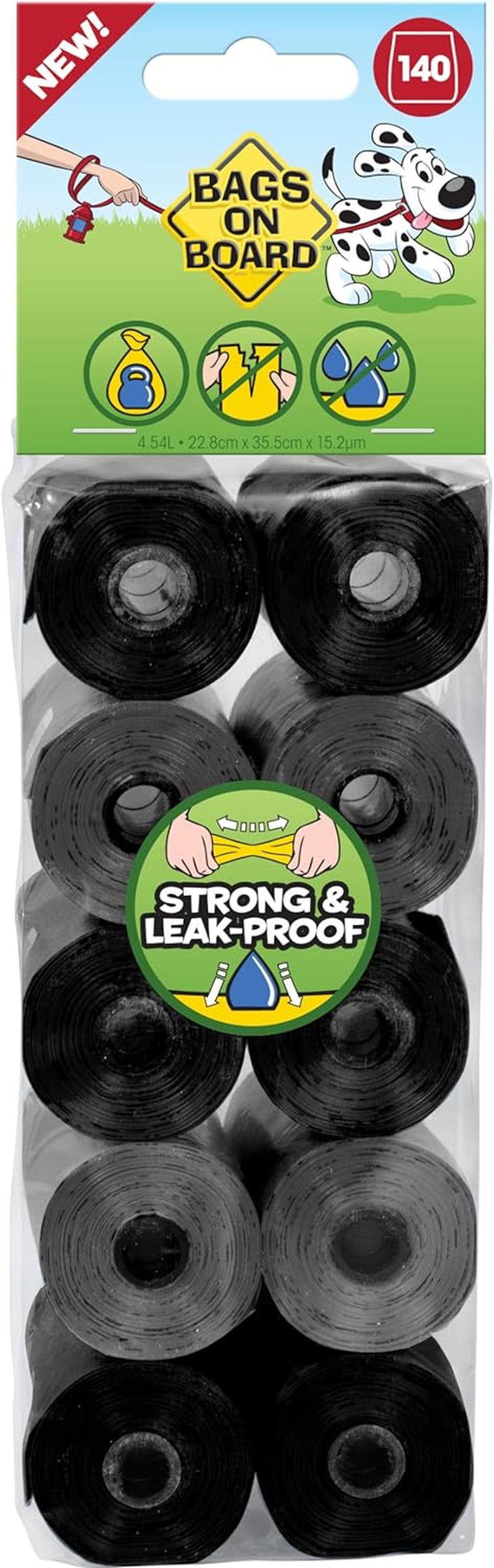 Premium Dog Waste Bags | Durable, Leak-Proof Design | 140 Neutral-Colored Bags